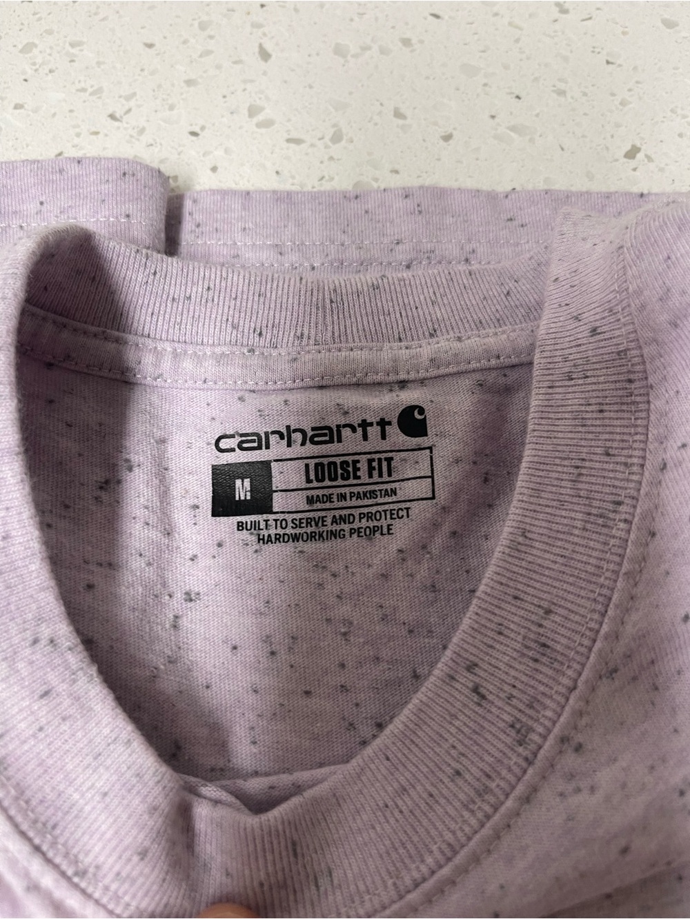 Carhartt Loose Fit Tee in Light pink with Speckles